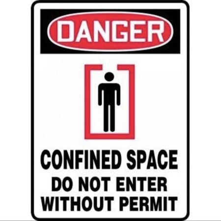 Accuform OSHA DANGER SAFETY SIGN CONFINED MCSP049VS MCSP049VS